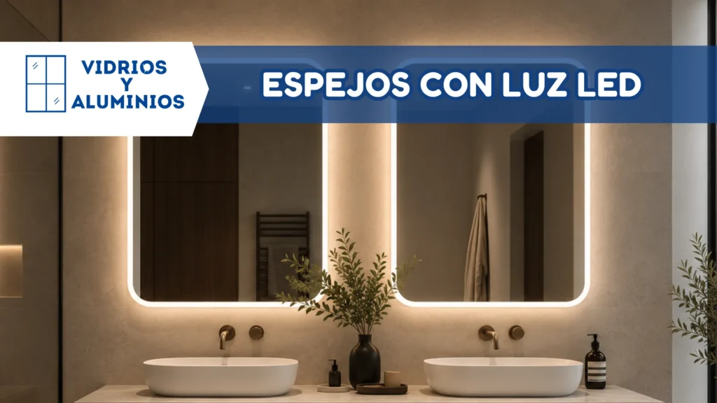 Instalación de espejos con led en Mérida