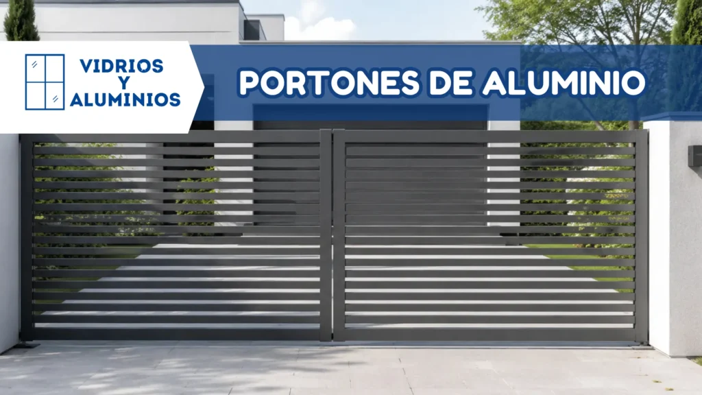 Instalación de portones de aluminio en Mérida