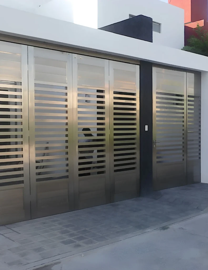 portones de aluminio tipo americano en Mérida